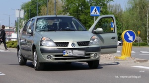 potrącenie na pocztowej fot. expresselblag