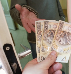 plik banknotów